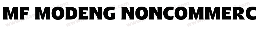 MF MODENG NONCOMMERCIAL字体转换